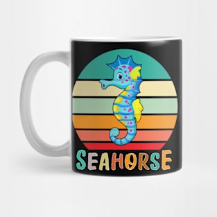 Vintage Retro Seahorse Mug